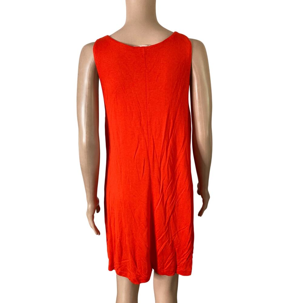 H&M Red Sleeveless Swing Dress Womens Small Flowy Casual Mini - Picture 3 of 7